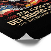 Patriottisch VS-leger Amerikaanse militaire parade Poster (Hoek)