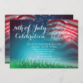 Patriottisch vuurwerk 4de van de Partij van de Jul Kaart (Voorkant / Achterkant)