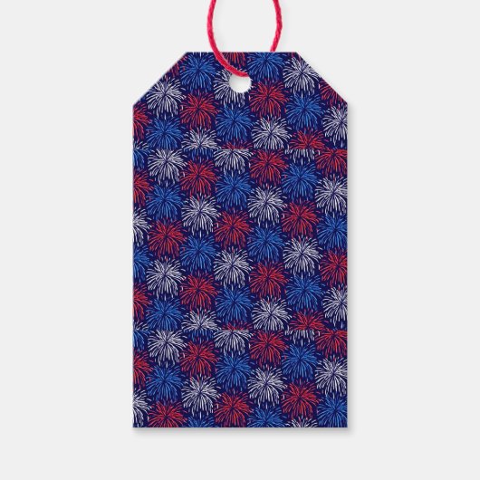 Patriottisch vuurwerk cadeaulabel (Voorkant)