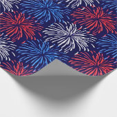 Patriottisch vuurwerk cadeaupapier (Hoek)