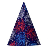 Patriottisch vuurwerk feesthoedjes (Achterkant)