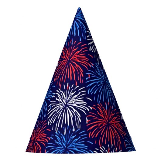 Patriottisch vuurwerk feesthoedjes (Voorkant)