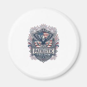 Patriottisch Vuurwerk Festival Vector Grafische T- Magneet