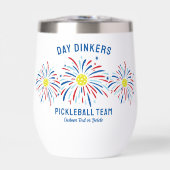 Patriottisch Vuurwerk Juli 4 Pickleball Club Team (Voorkant)