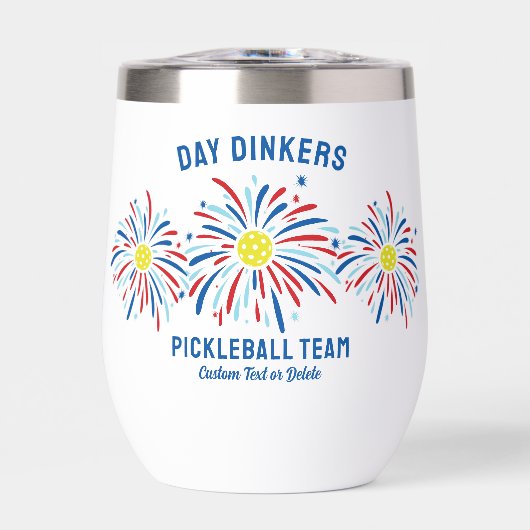 Patriottisch Vuurwerk Juli 4 Pickleball Club Team (Voorkant)