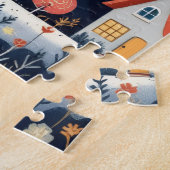 Patriottisch Vuurwerk Kunstpuzzel Legpuzzel (Zijkant)