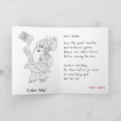 Patriottisch vuurwerk op 4 juli kaart (Binnen)