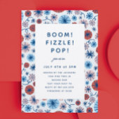 Patriottisch vuurwerk op 4 juli Uitnodiging Post P