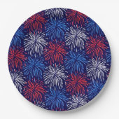 Patriottisch vuurwerk papieren bordje (Voorkant)