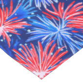 Patriottisch Vuurwerk / Rood Wit Blauwe Feest Tafelkleed (Gekanteld)