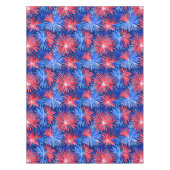 Patriottisch Vuurwerk / Rood Wit Blauwe Feest Tafelkleed (Voorkant)