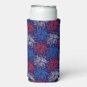 Patriottisch vuurwerk seltzer blikjeskoeler (Seltzer Voorkant)