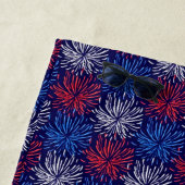 Patriottisch vuurwerk strandlaken (In situ)