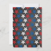 Patriottisch vuurwerk Vierde juli Partij nodigt ui Kaart (Achterkant)