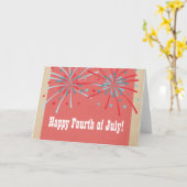 Patriottisch vuurwerk Vierde Kaart juli (Gele Bloem)