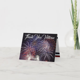 Patriottisch Vuurwerk, Vlag & Eagle Veteraan Kaart