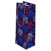 Patriottisch vuurwerk wijn cadeautas (Achterkant Gekanteld)
