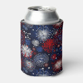 Patriottisch vuurwerkspektakel blikjeskoeler (Blikje Voorkant)