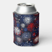 Patriottisch vuurwerkspektakel blikjeskoeler (Blikje Achterkant)