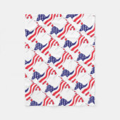 Patriottisch-Weiner Fleece Deken (Voorkant)