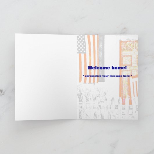 Patriottisch Welkom Thuis Dochter Dank u kaart (Binnen)