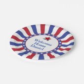 Patriottisch Welkom Thuisfeest Papieren Bordje (Gekanteld)