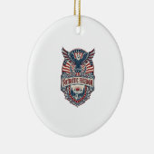 Patriottisch Wellness-retraite Vector Graphic T-sh Keramisch Ornament (Rechts)