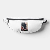 Patriottisch WILD dier Vintage Vlag Vector Heuptasje (Liggend)