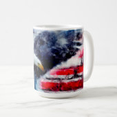 Patriottisch wild koffiemok (Voorkant rechts)