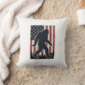 Patriottisch Wilderness Wezen Vintage Vlag Vector Kussen (Deken)