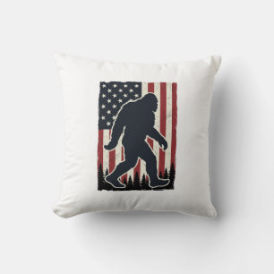 Patriottisch Wilderness Wezen Vintage Vlag Vector Kussen