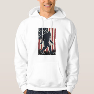 Patriottisch Wildernis Schepsel Vintage Vlag Vecto Hoodie