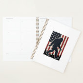 Patriottisch Wildernis Schepsel Vintage Vlag Vecto Planner (Display)