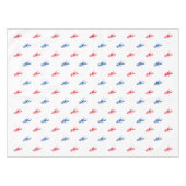 Patriottisch wit blauw kreeft tafelkleed (Voorkant (Horizontaal))