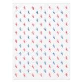 Patriottisch wit blauw kreeft tafelkleed (Voorkant)