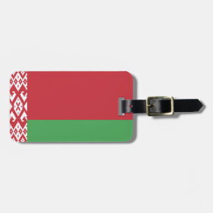 Patriottisch Wit-Russisch Bagagelabel van de vlag