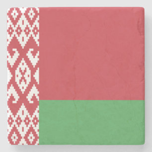 Patriottisch Wit-Russisch Onderzetter van de vlagg