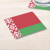 Patriottisch Wit-Russisch Onderzetter voor Vlaggen (Schuin)