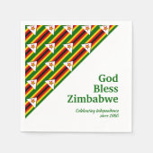 Patriottisch | ZIMBABWE FLAG | Zimbabwaans documen Servet (Voorkant)