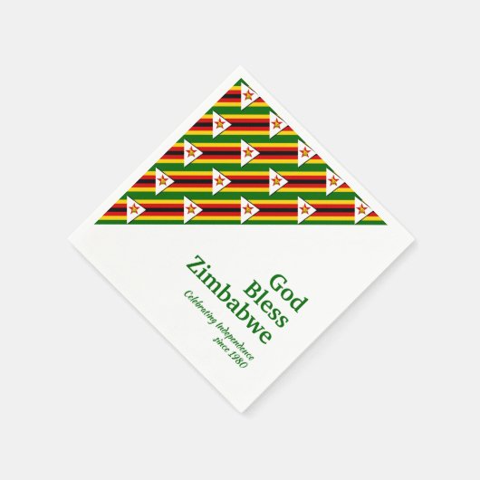 Patriottisch | ZIMBABWE FLAG | Zimbabwaans documen Servet (Hoek)