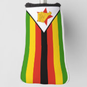 Patriottisch Zimbabwe vlag Afrika Golfheadcover (Draai 90)