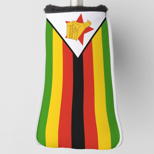 Patriottisch Zimbabwe vlag Afrika Golfheadcover (Draai 90)