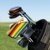 Patriottisch Zimbabwe vlag Afrika Golfheadcover (Insitu)