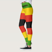 Patriottisch Zimbabwe vlag Afrika Leggings (Links)