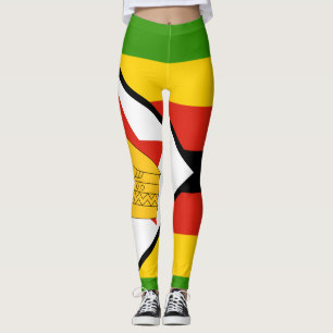 Patriottisch Zimbabwe vlag Afrika Leggings