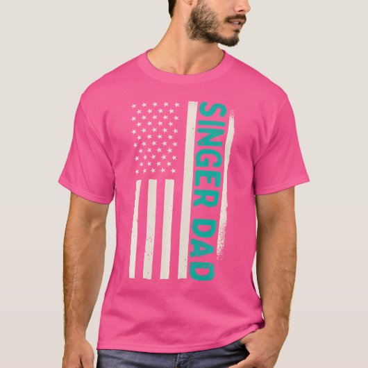 Patriottisch zingend muzikant opera Karaoke Singer T-shirt (Voorkant)