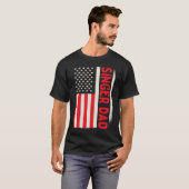 Patriottisch zingend muzikant opera Karaoke Singer T-shirt (Voorkant volledig)