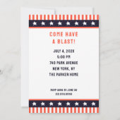 Patriottisch zomerfeest kaart (Achterkant)