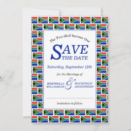 Patriottisch ZUID-AFRIKA Save The Date