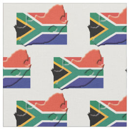 Patriottisch ZUID-AFRIKA VLAG Kaart Omtrek Stof
